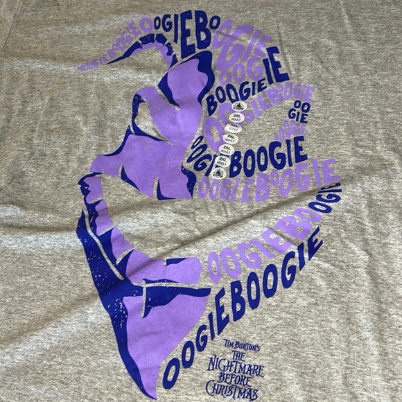 Disney’s Tim Burton The Nightmare Before Christmas Boogie Oogie Tshirt Men’s XXL - Picture 2 of 4